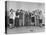 Comedian Jack Benny and Wife Posing with Cast of His Radio Show-null-Premier Image Canvas