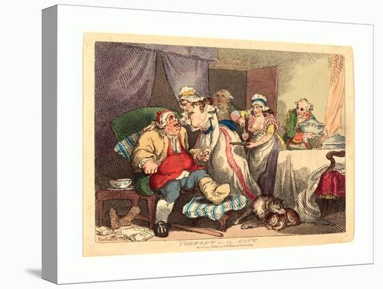 Comfort in the Gout, 1785, Hand-Colored Etching, Rosenwald Collection-Thomas Rowlandson-Premier Image Canvas