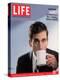 Comic Actor Steve Carell Drinking from a Cup, September 30, 2005-Chris Buck-Premier Image Canvas