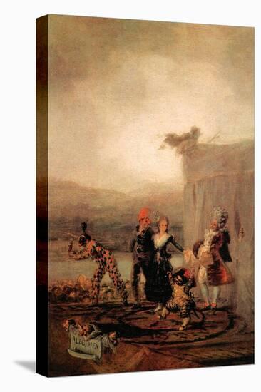 Comicos Ambulantes-Francisco de Goya-Stretched Canvas