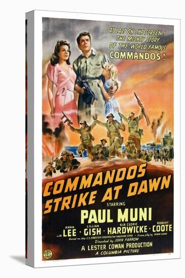 Commandos Strike at Dawn, Anna Lee, Paul Muni, 1942-null-Stretched Canvas