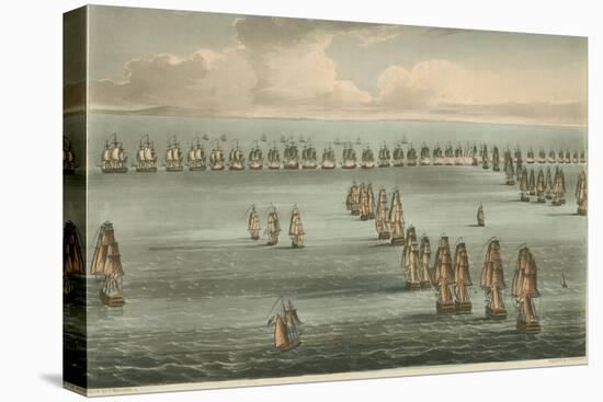 Commencement of the Battle of Trafalgar, 1805-Thomas Whitcombe-Premier Image Canvas