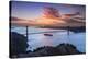 Commercial Ship Leaves San Francisco Bay Beneath The Golden Gate Bridge At Sunrise-Joe Azure-Stretched Canvas