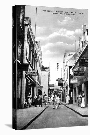 Commercial Street, Curacao, Netherlands Antilles, C1900s-null-Premier Image Canvas