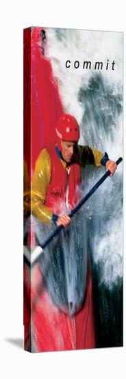 Commit - Whitewater Kayak-unknown unknown-Stretched Canvas