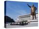 Commune Group Brought to Bow to Great Leader on Grand Monument, Pyongyang, North Korea, Asia-Anthony Waltham-Premier Image Canvas