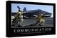Communication: Inspirational Quote and Motivational Poster-null-Premier Image Canvas