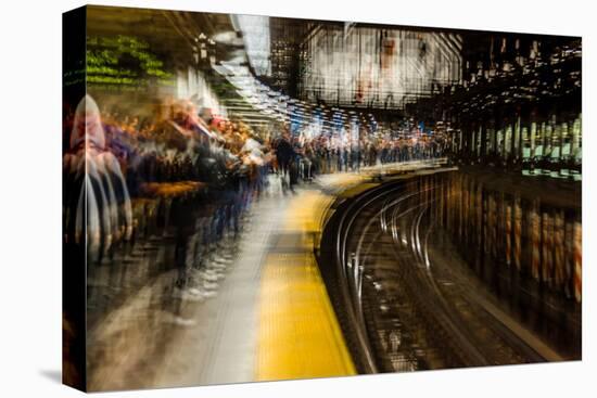 Commuters in NYC subway system-null-Premier Image Canvas