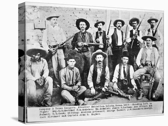 Company D Texas Rangers at Ysleta, Texas, 1894-null-Premier Image Canvas