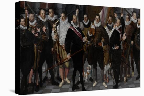 Company of Captain Dirck Jacobsz Rosecrans and Lieutenant Pauw-Cornelis Ketel-Stretched Canvas
