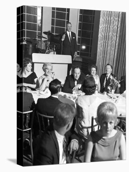 Compere at a Social Evening, Doncaster, South Yorkshire, 1964-Michael Walters-Premier Image Canvas