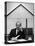 Composer Arron Copland Sitting at Table with Score in Front of Barn-Gordon Parks-Premier Image Canvas