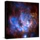 Composite Image from Chandra and Hubble Data, Divided Neighborhood of Some 200 Hot, Young Stars-null-Premier Image Canvas