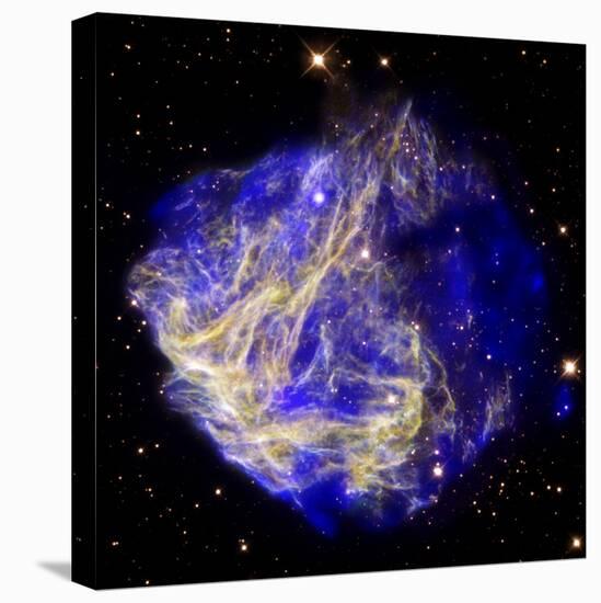 Composite Image of Data from Chandra and Hubble, Depicts Scene of a Supernova Explosion's Aftermath-null-Premier Image Canvas