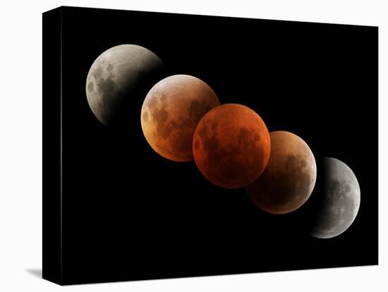 Composite Image of Lunar Eclipse-null-Premier Image Canvas