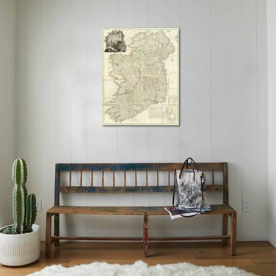 Composite Ireland C 1790 Stretched Canvas Print John Rocque Art Com