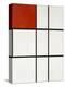 Composition B (No.II) with Red-Piet Mondrian-Premier Image Canvas