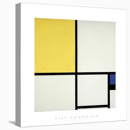 Composition with Blue and Yellow-Piet Mondrian-Stretched Canvas