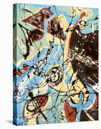 Composition-Jackson Pollock-Stretched Canvas
