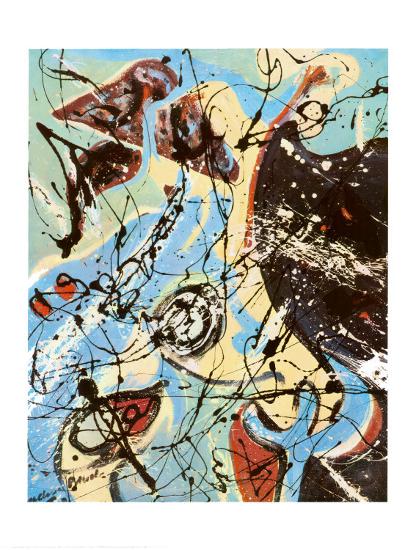 Composition-Jackson Pollock-Stretched Canvas