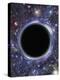 Computer Artwork of a Black Hole Against Starfield-Mehau Kulyk-Premier Image Canvas