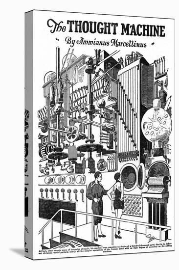 Computer as Envisaged in 1927, Illustration to the Thought Machine by Ammianus Marcellinus-Frank R. Paul-Premier Image Canvas