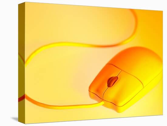 Computer Mouse in Yellow Light-null-Premier Image Canvas