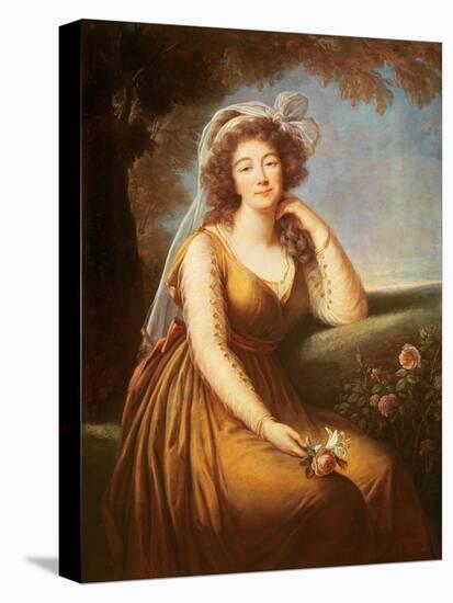 Comtesse Du Barry, Holding a Rose-Elisabeth Louise Vigee-LeBrun-Premier Image Canvas