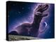 Conceptual Art of a Ghostly Dinosaur Over the Moon-Joe Tucciarone-Premier Image Canvas