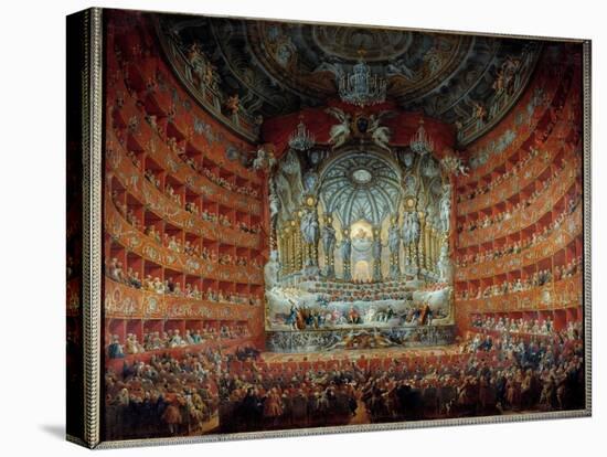 Concert given at the Theatre Argentina in Rome on 15 July 1747 on the Occasion of the Marriage of T-Giovanni Paolo Pannini or Panini-Premier Image Canvas