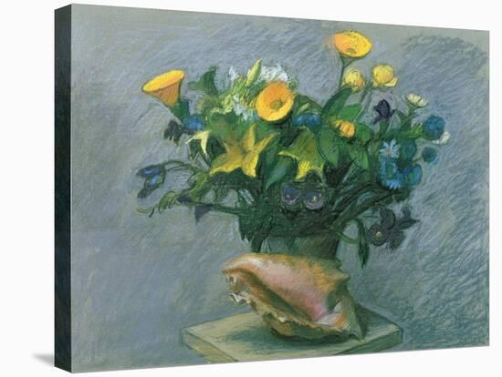 Conch & Flowers, 1989-Hans Feibusch-Premier Image Canvas