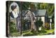 Concord, Massachusetts - View of Louisa May Alcott House-Lantern Press-Stretched Canvas