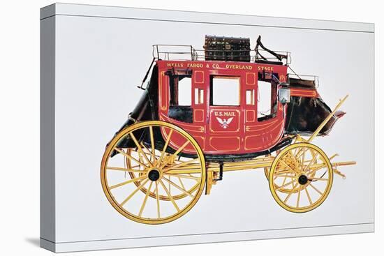 Concord Stagecoach Used by Wells Fargo and Co. Made in Concord, New Hampshire-American School-Premier Image Canvas