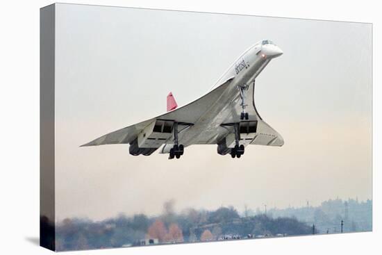 Concorde Supersonic Airliner Landing at Airport-null-Premier Image Canvas