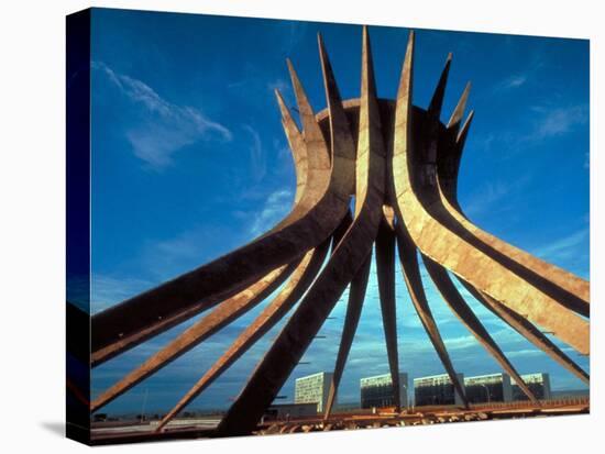 Concrete Framework for Conical Roman Catholic Cathedral Designed by Architect Oscar Niemeyer-Dmitri Kessel-Premier Image Canvas