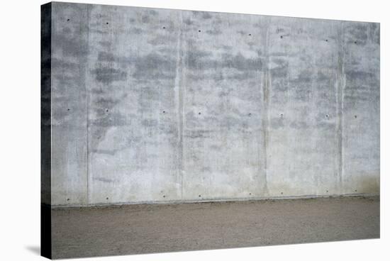 Concrete grey wall with structure and inclusions as a background-Axel Killian-Stretched Canvas