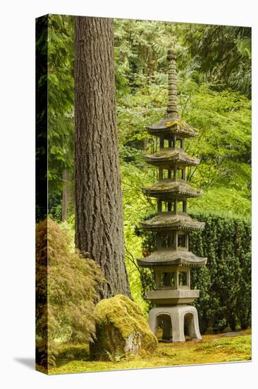 Concrete statue, Portland Japanese Garden, Washington Park in the west hills of Portland, Oregon-Adam Jones-Premier Image Canvas