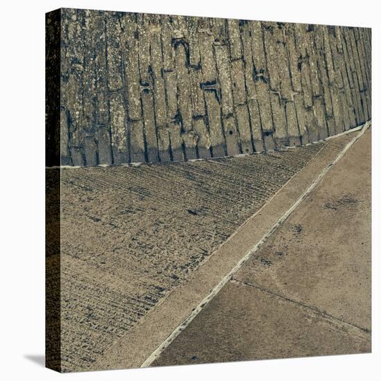 Concrete Wall and Road Surface-Clive Nolan-Premier Image Canvas