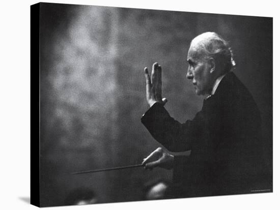 Conductor Arturo Toscanini Waving His Arms During the First Half Program of the Toscanini Tour-Joe Scherschel-Premier Image Canvas