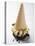 Cone of Nut Ice Cream with Chocolate Sauce-null-Premier Image Canvas