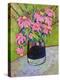 Coneflowers on Green-Blenda Tyvoll-Stretched Canvas