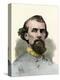 Confederate General Nathan Bedford Forrest in the Civil War-null-Premier Image Canvas