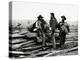 Confederate Prisoners near Logs-null-Premier Image Canvas