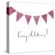 Congratulations Bunting-Elizabeth Rider-Premier Image Canvas