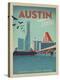 Congress Avenue Bridge, Austin, Texas-Anderson Design Group-Stretched Canvas