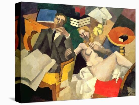 Conjugal Life, 1913 (Oil on Canvas)-Roger de La Fresnaye-Premier Image Canvas