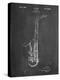 Conn a Melody Saxophone Patent-Cole Borders-Stretched Canvas