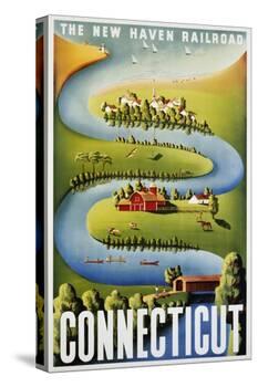 Connecticut Poster-Ben Nason-Premier Image Canvas