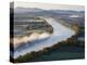 Connecticut River at Dawn As Seen From South Sugarloaf Mountain, Deerfield, Massachusetts, USA-Jerry & Marcy Monkman-Premier Image Canvas