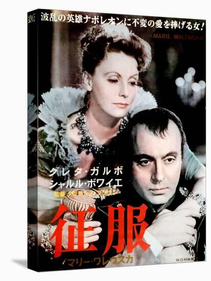 Conquest, (AKA Marie Walewska), from Left: Greta Garbo, Charles Boyer, 1937-null-Stretched Canvas